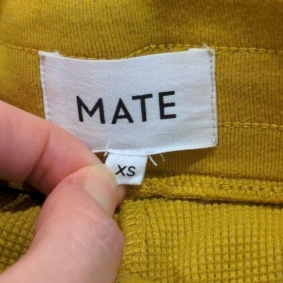 Mate the Label 100% Organic Cotton Thermal Waffle Shorts in Saffron Size… - Picture 2 of 4